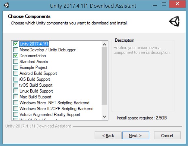 Unity Installer Tutorial Image from Ackosmic Games Website