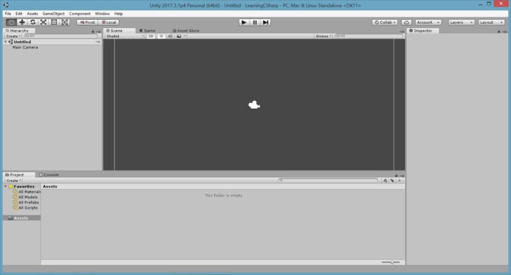 Unity Tutorial. Unity Editor Interface Image from Ackosmic Games