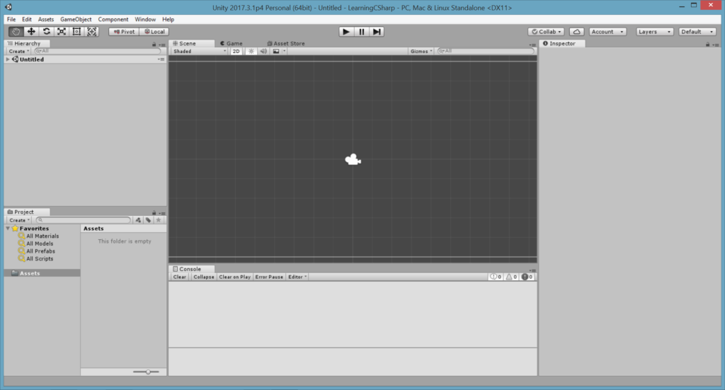 Unity Tutorial. Unity Editor Interface Image from Ackosmic Games