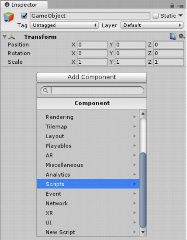 Unity Tutorial. C Sharp (C#). Unity Editor Interface Image from Ackosmic Games