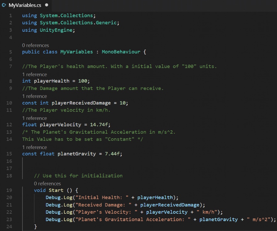 Unity Tutorial. C Sharp (C#). Unity Visual Studio Code Image from Ackosmic Games