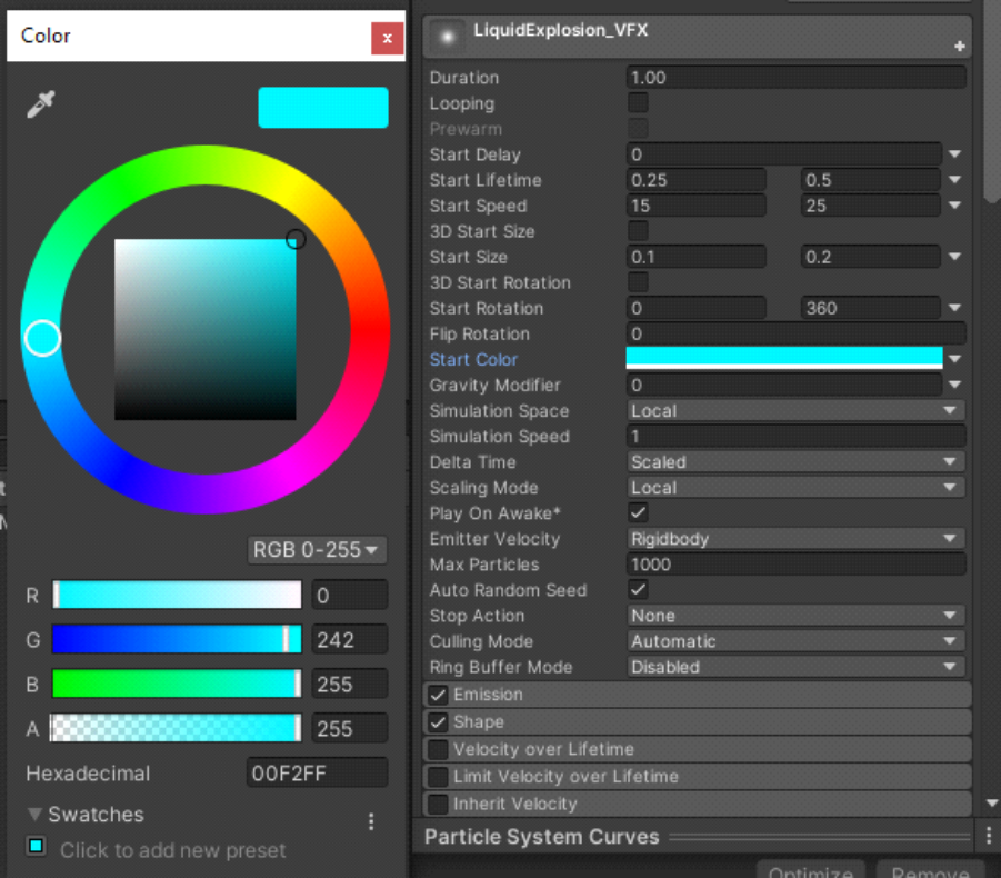 Tutorial de Unity para Principiantes. Crea tur propios efectos especiales 2D. Imagen de Ackosmic Games.