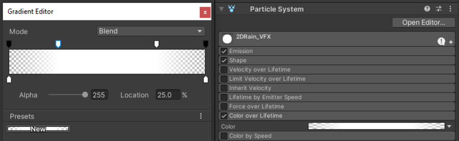 Tutorial de Unity para Principiantes. Crea tur propios efectos especiales 2D. Imagen de Ackosmic Games.